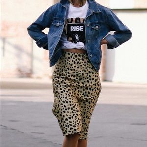 Flair leopard Midi Skirt